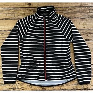 Lauren Active Women’s Size XS Striped Black/White Full Zip Windbreaker NWT